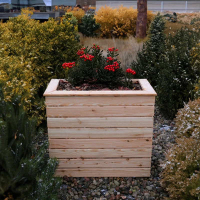 Image of Shire Pia Larch Timber Deep Trough 820X820mm