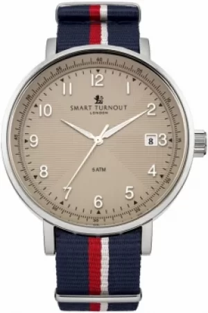 Image of Mens Smart Turnout Scholar Watch Beige Royal Navy Watch STH3/BE/56/W-RN