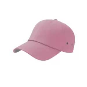 Image of Atlantis Action 6 Panel Chino Baseball Cap (One Size) (Pink)