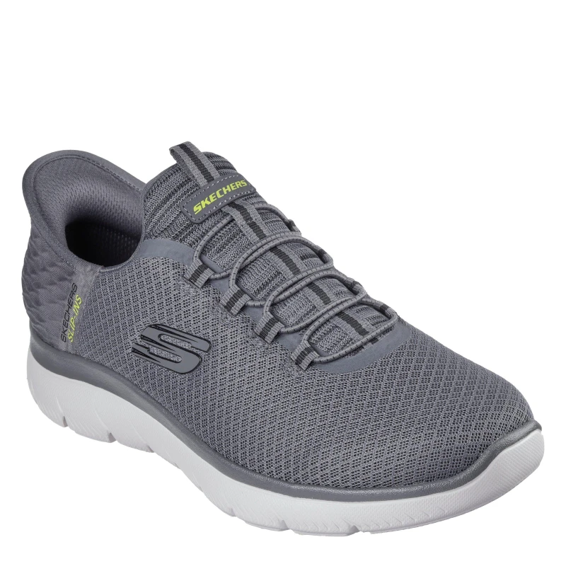 Image of Skechers Slip Ins Summits High Range Trainers Charcoal 8 UK