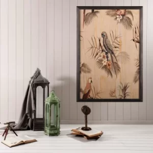 Image of Bird Heaven Multicolor Decorative Framed Wooden Painting
