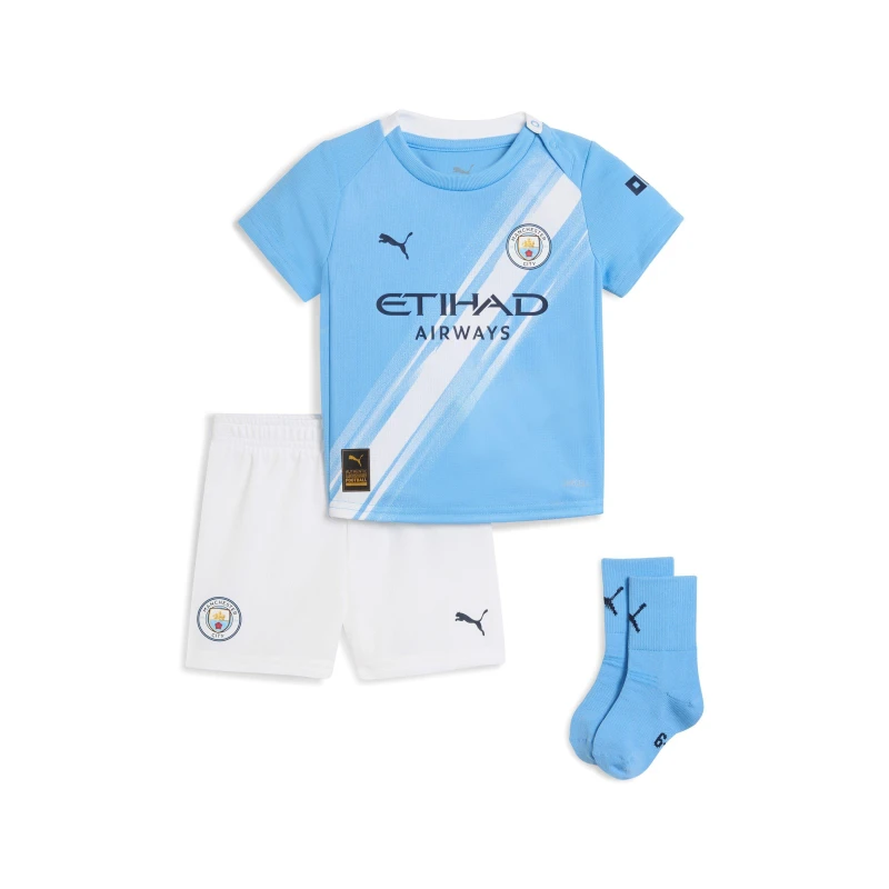 Image of Puma Manchester City Baby Kit 2025 2026 Blue male 9-12 Mnth