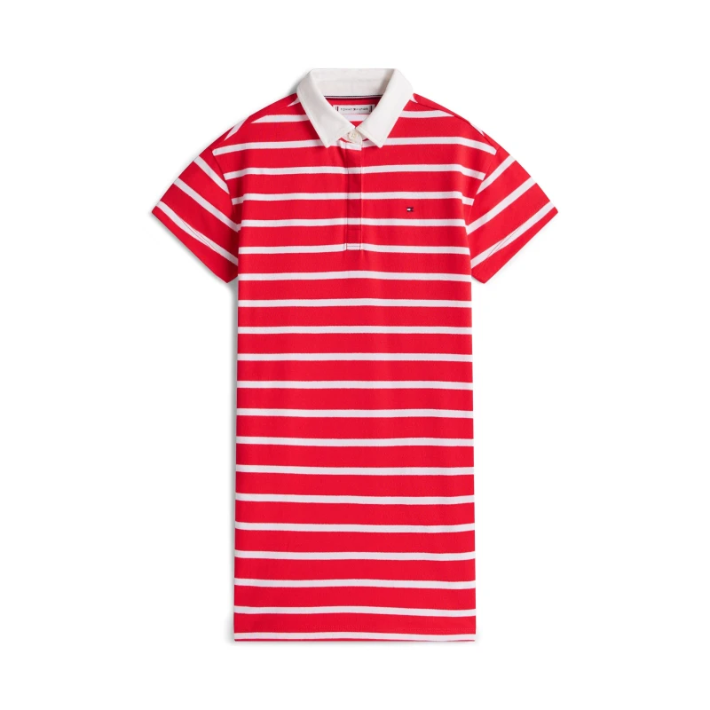 Image of Tommy Hilfiger Tommy Rugby Polo Drs Jn62 Red Alert XK3 female 10Y