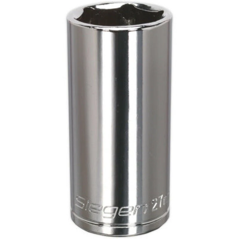 Image of Loops 27mm Chrome Plated Deep Drive Socket - 1/2" Square Drive High Grade Carbon Steel Metallics