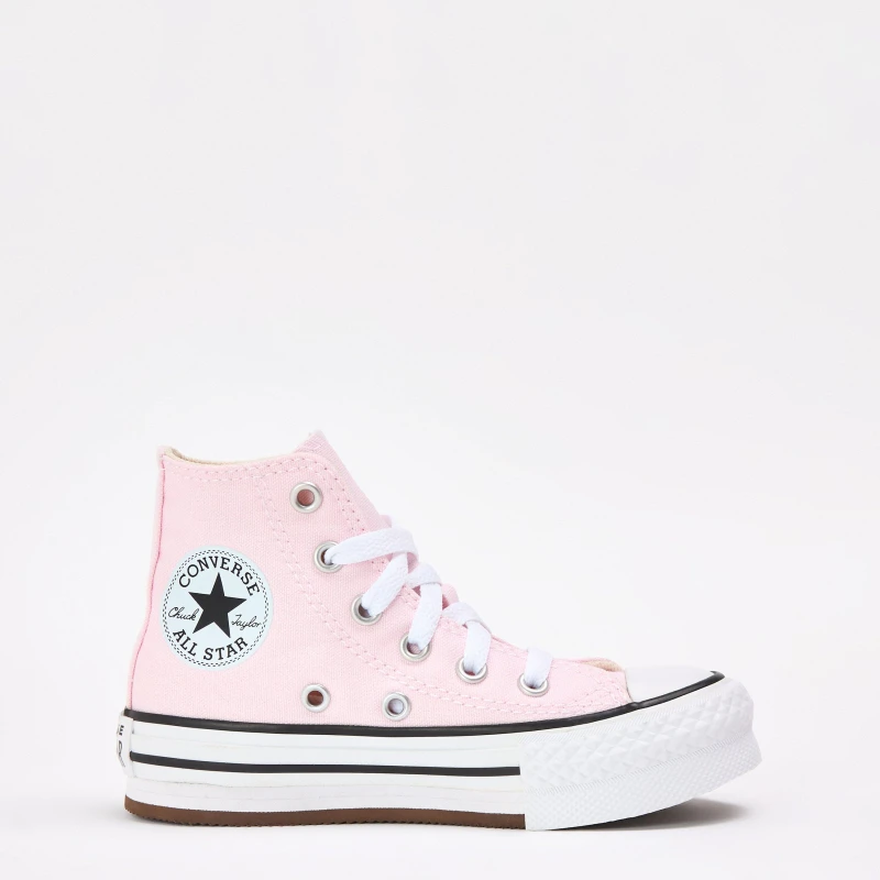 Image of Converse Kids Canvas High-Top Trainers Sugar Berry 680 female 2 (34)