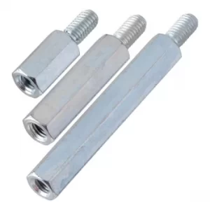 Image of PB Fastener S48050X20 Zinc Plated Steel M/F Spacers M5 x 20mm Pack...