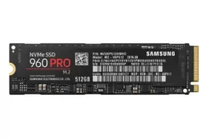 Image of Samsung 960 Pro 512GB NVMe SSD Drive
