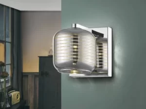 Image of Vias Crystal Wall Lamp Chrome, G9