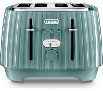Image of DeLonghi Ballerina CTD4003.GR 4 Slice Toaster