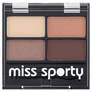 Image of Miss Sporty Studio Colour Quattro Eyeshadow Smoky Brown Eyes Brown