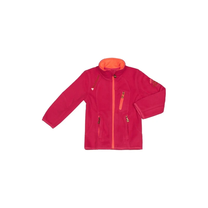 Image of Girl's fleece jacket Peak Mountain Gacalon Rose Female 16 ans