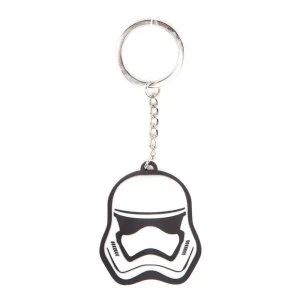 Image of Star Wars The Force Awakens Unisex 3D Stormtrooper Mask Rubber Keychain