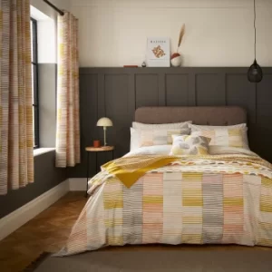 Image of Helena Springfield Cassia Grove Cinnamon Duvet Cover Set Yellow/Orange/White