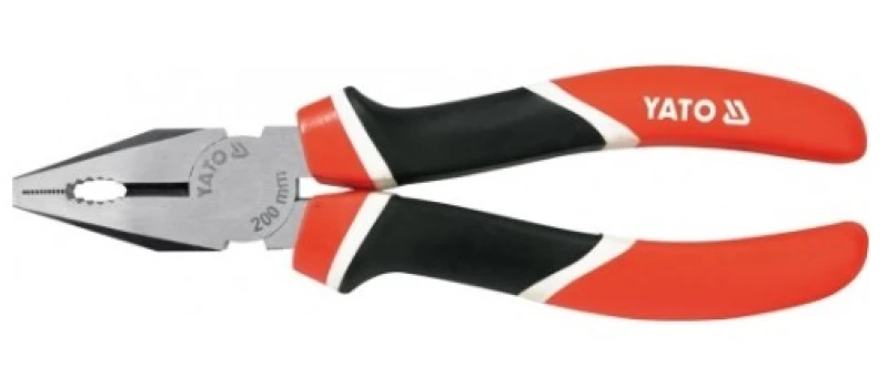 Image of YATO YT-1942 Combination Pliers Length: 200mm, Chrome Vanadium Steel Chrome Vanadium Steel Combination Pliers (4700)