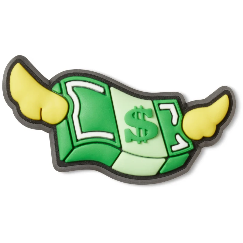 Image of Crocs Jibbitz Crocs Fly Money Vert Unisex TU