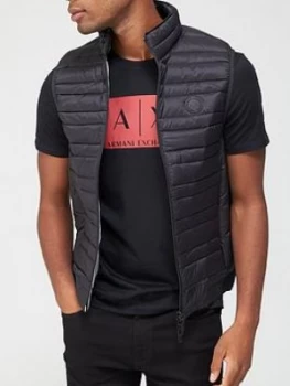 Image of Armani Exchange Padded Gilet Black Size S Men