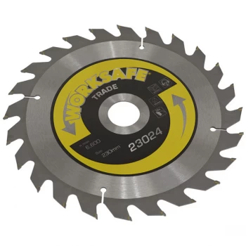 Image of Worksafe TS23024 Trade Circular Saw Blade Ø230 x 30mm - 24tpu
