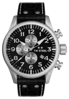 Image of TW Steel VS110 Mens Volante Black Chronograph Dial Watch