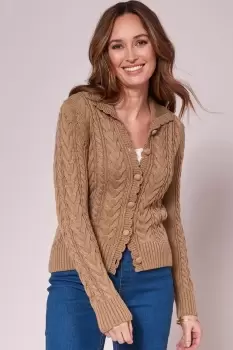 Image of Cable Button Cardigan