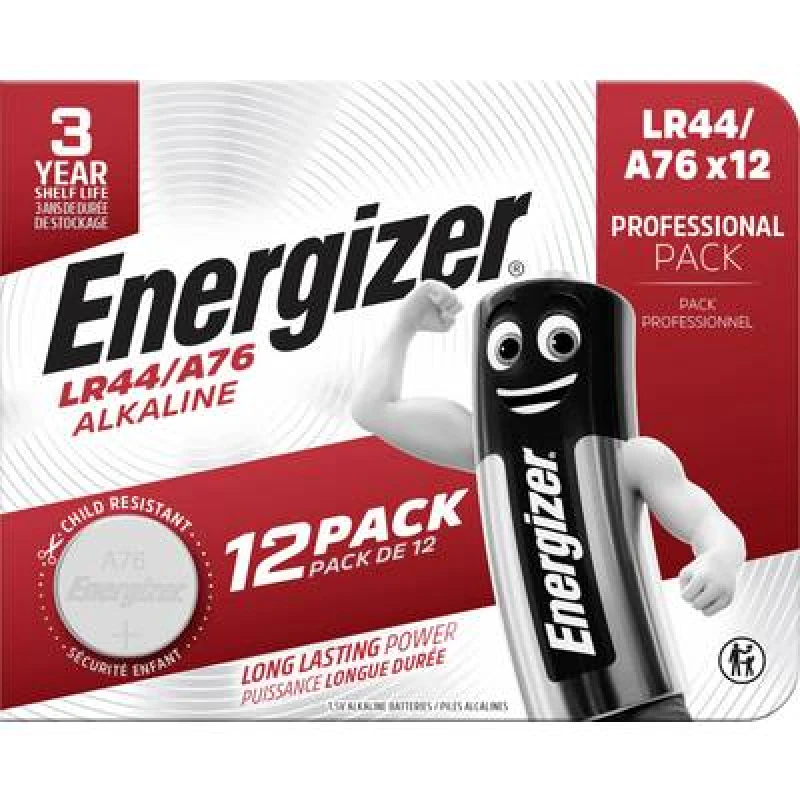 Image of Energizer Energizer Button cell LR44 1.5 V 12 pc(s) 150 mAh Alkali-manganese AG13 E303693200