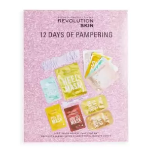 Image of Revolution Skincare 12 Days of Face, Hair & Body Mask Advent Calendar