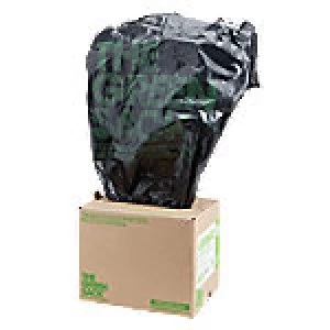 Image of The Green Sack heavy-duty compactor sacks Black 1168 x 864mm (h x w) 15 kg capacity 40 per box