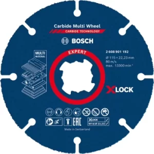 Image of Bosch Expert X Lock Carbide Multi Cutting Disc 115mm Pack of 1