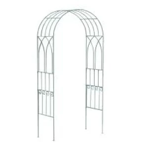 Image of Charles Bentley Wrought Iron Arch Sage Green