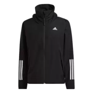 Image of adidas BSC 3-Stripes RAIN.RDY Jacket Mens - Black
