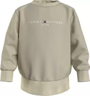 Image of Tommy Hilfiger Newborn Centre Logo Tracksuit In Beige - Size 6-9 Months