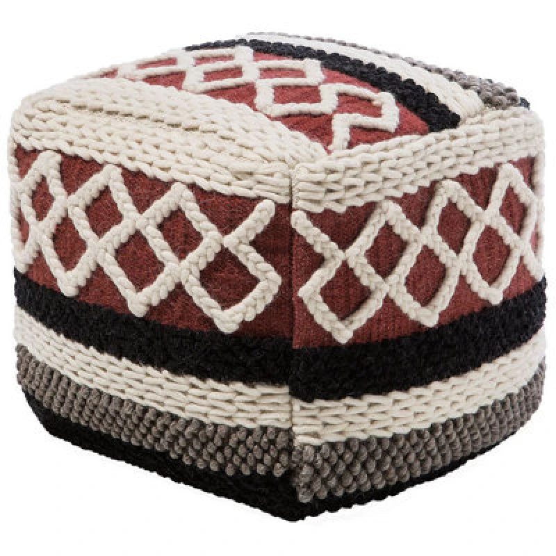 Image of Beliani Pouffe Sagar Cotton Multicolour