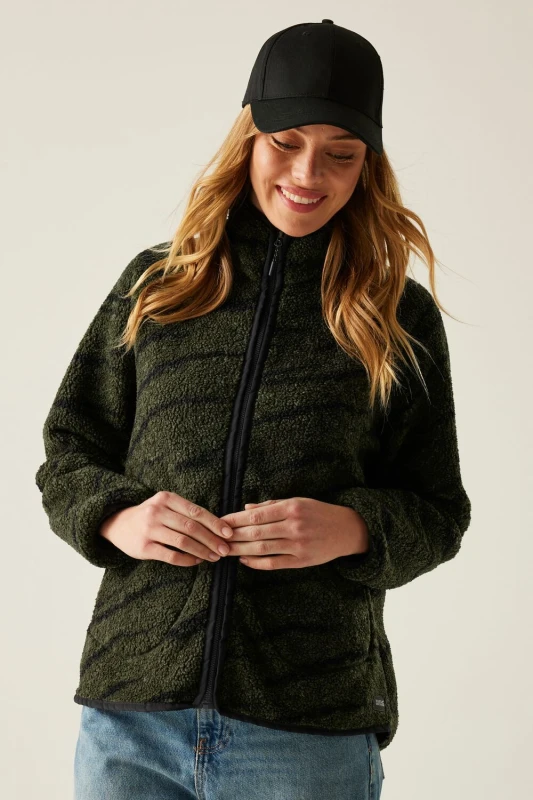 Image of Womens full-zip fleece Regatta Frankie Borg Vert Female 48