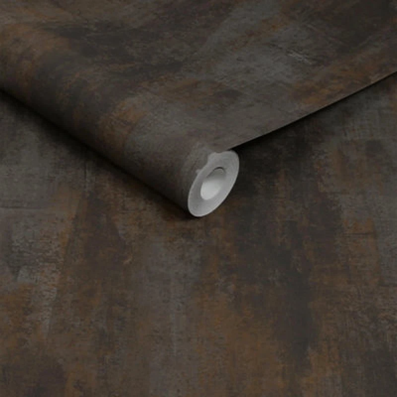 Image of Abigail Ahern Oxidized Opulence Charcoal Wallpaper