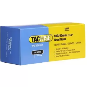 Image of Tacwise - 18G 40mm Galvanised Brads Nails 18 Gauge 5000 Box 0400 DGN50V Ranger