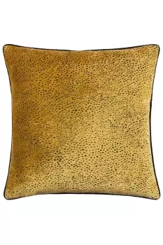 Image of Estelle Spotted Piped Cut Velvet Cushion