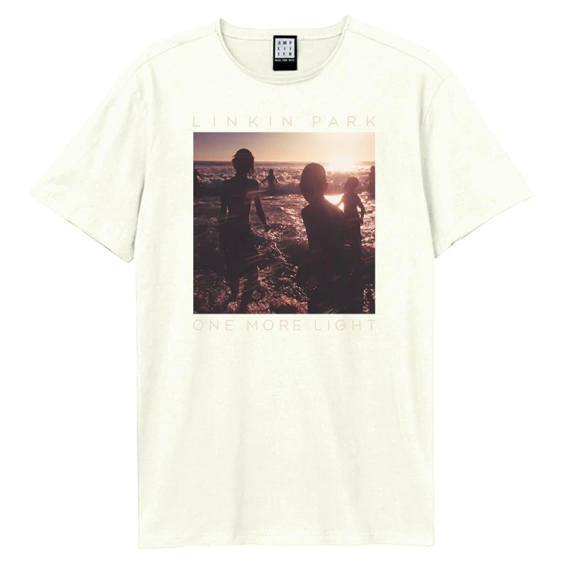 Image of Amplified Amplified Men One More Light Linkin Park T-Shirt in White Size: Small White S Male 5063806466826
