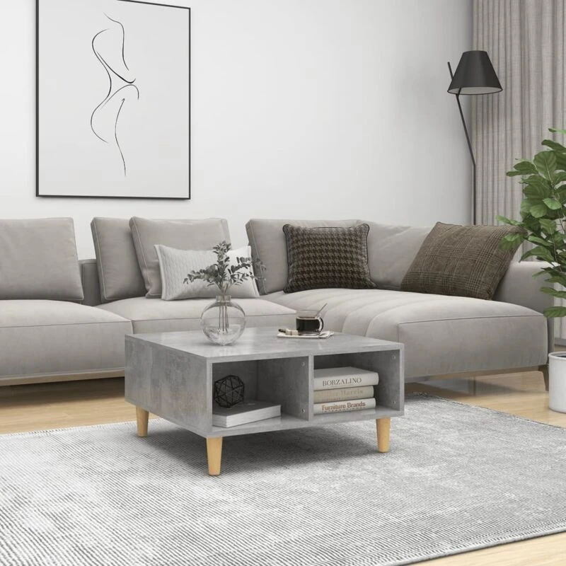 Image of VIDAXL Coffee Table Concrete Grey 60x60x30cm Engineered Wood Vidaxl 8720286357903