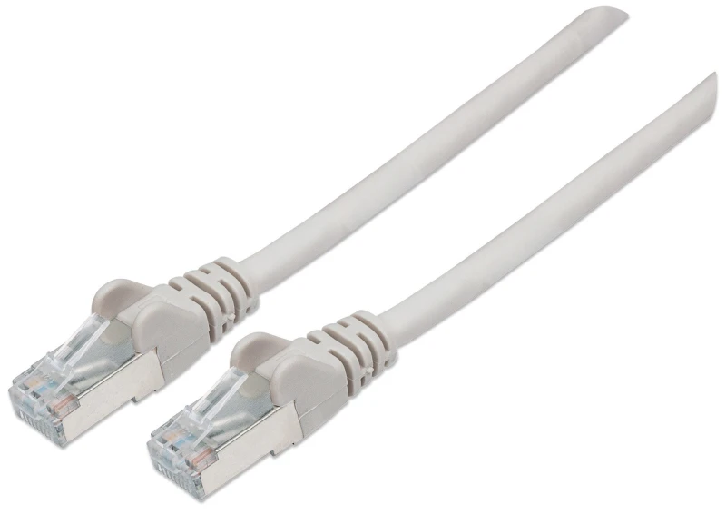 Image of Intellinet Network Patch Cable. Cat6A. 0.5m. Grey. Copper. S/FTP. LSOH