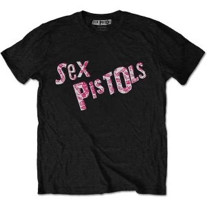 Image of The Sex Pistols - Multi-Logo Unisex X-Large T-Shirt - Black
