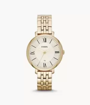 Image of Fossil Women Jacqueline Gold-Tone Stainless Steel Watch