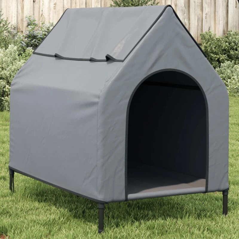 Image of VIDAXL Dog House Anthracite Oxford Fabric and Steel vidaXL 172591