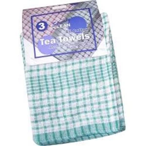 Image of Squeaky Clean Rice Weave Tea Towels x3