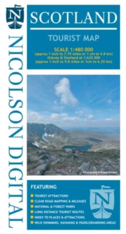 Image of Nicolson Scotland Tourist Map Sheet map, folded