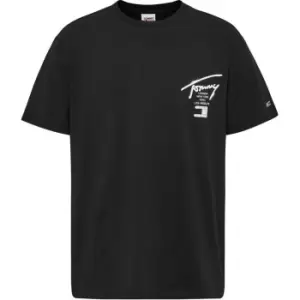 Image of Tommy Jeans Tjm Clsc Spray Signature Tee - Black
