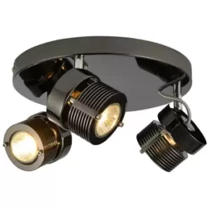 Image of Inlight 3-Light Ceiling Spotlight Pedro Black Chrome