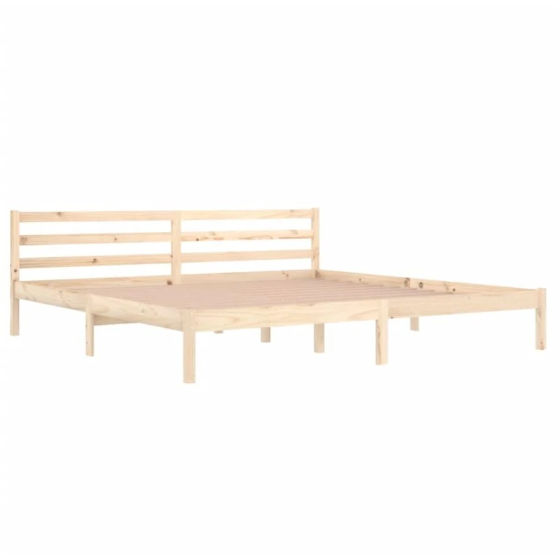 Image of VIDAXL Bed Frame without Mattress Solid Wood Pine 200x200cm Vidaxl 8720286877784