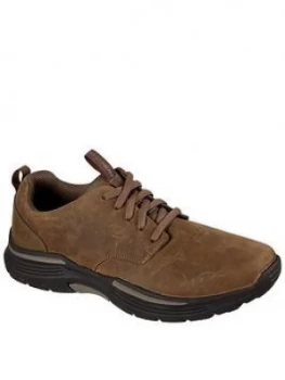 Image of Skechers Expended Leather Shoes - Brown