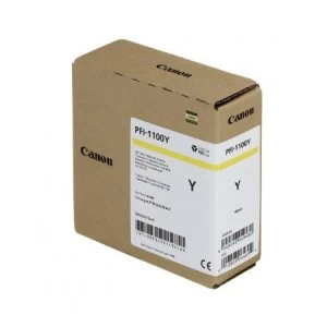 Image of Canon PFI1100Y Yellow Ink Cartridge