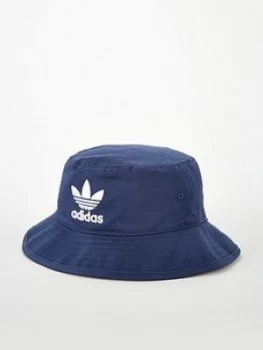 Image of Adidas Originals Trefoil Bucket Hat - Navy