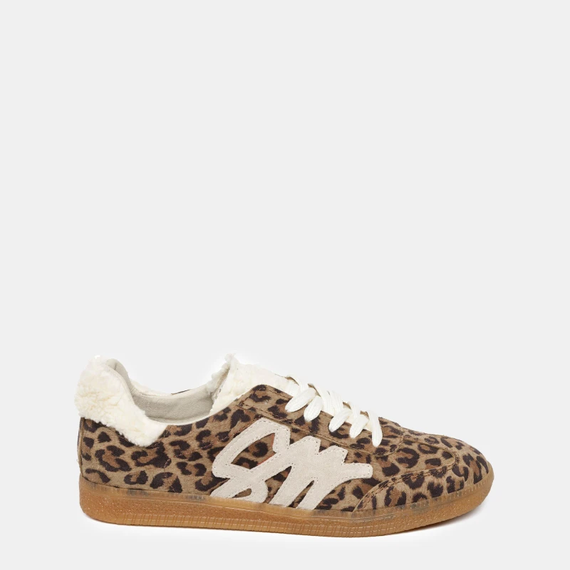 Image of Steve Madden Womens Elora Low-Top Trainers Leopard female 4 (37)